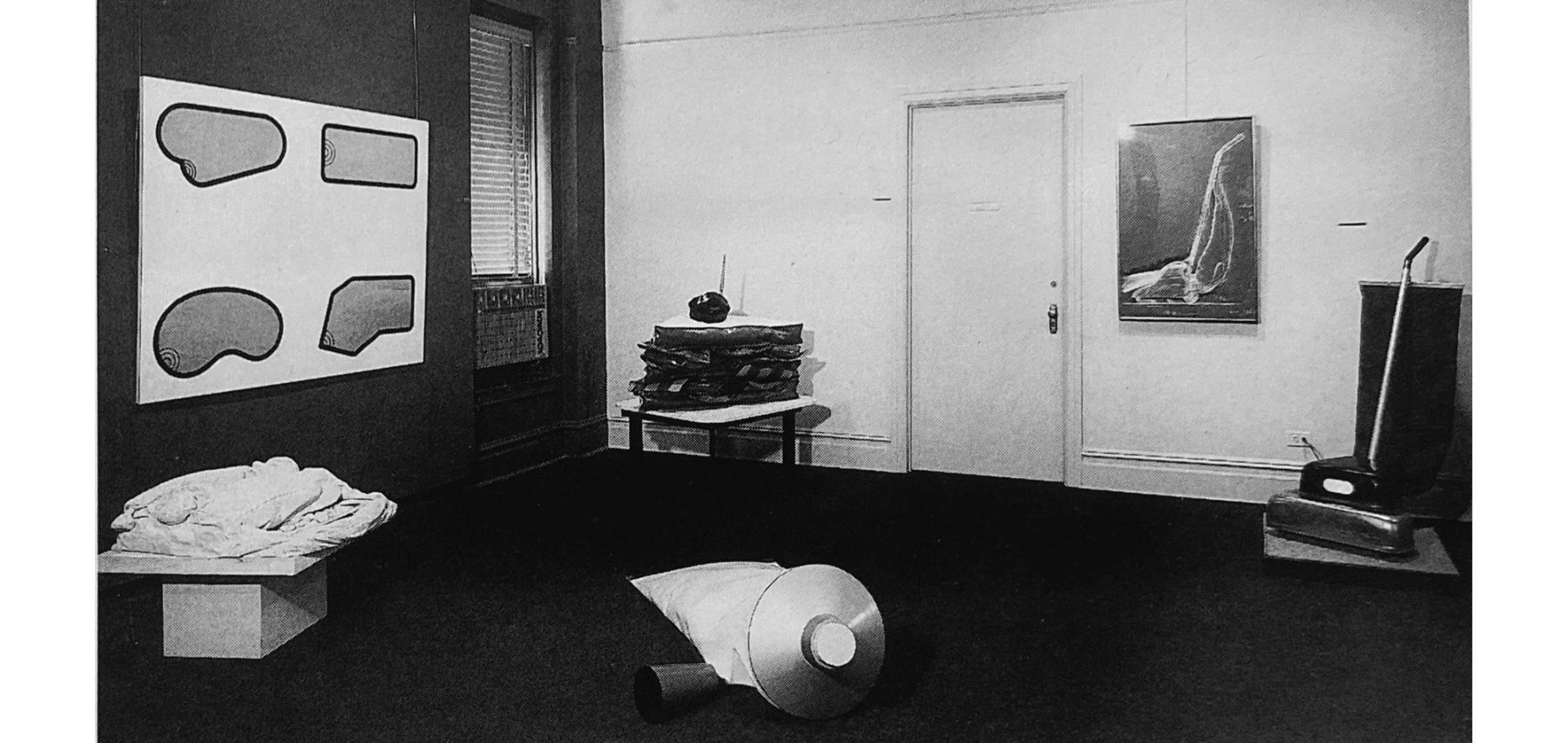 &nbsp; &nbsp; &nbsp; &nbsp; &nbsp; &nbsp; &nbsp; &nbsp; &nbsp; &nbsp; &nbsp; &nbsp; &nbsp; &nbsp; &nbsp; &nbsp; &nbsp; &nbsp; &nbsp; &nbsp; &nbsp; Installation view, Exhibition of Recent Work by Claes Oldenburg (alternatively titled The Home), Sidney Janis Gallery, New York, April 7 - May 2, 1964.