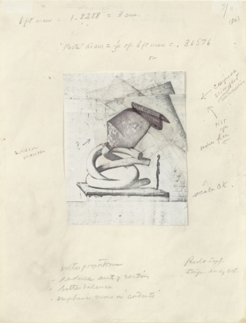Claes Oldenburg, Scale Study for the Tube Supported by its Contents, n.d.