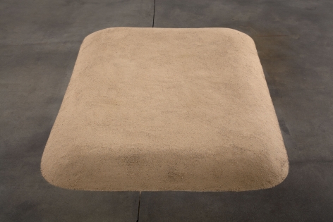 Meg Webster Sand Bed, 1982/2012 sand 84 x 60 x 6 in. (213.4 x 152.4 x 15.2 cm)