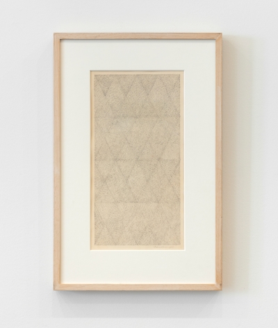 Jan J. Schoonhoven MV 6, 1968 ink on paper 15 3/4 x 7 7/8 in. (40 x 20 cm) frame: 23 1/4 x 15 1/4 in. (59.1 x 38.7 cm)